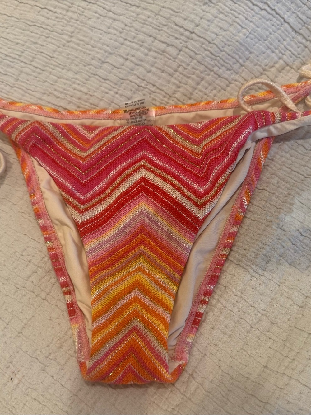 PQ Swim Chevron Tie-Side Bikini Bottom